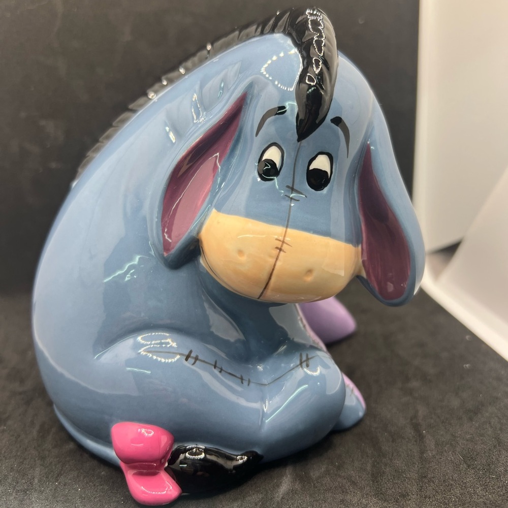 Blue Eeyore Ceramic Figurine - Toothbrush Holder